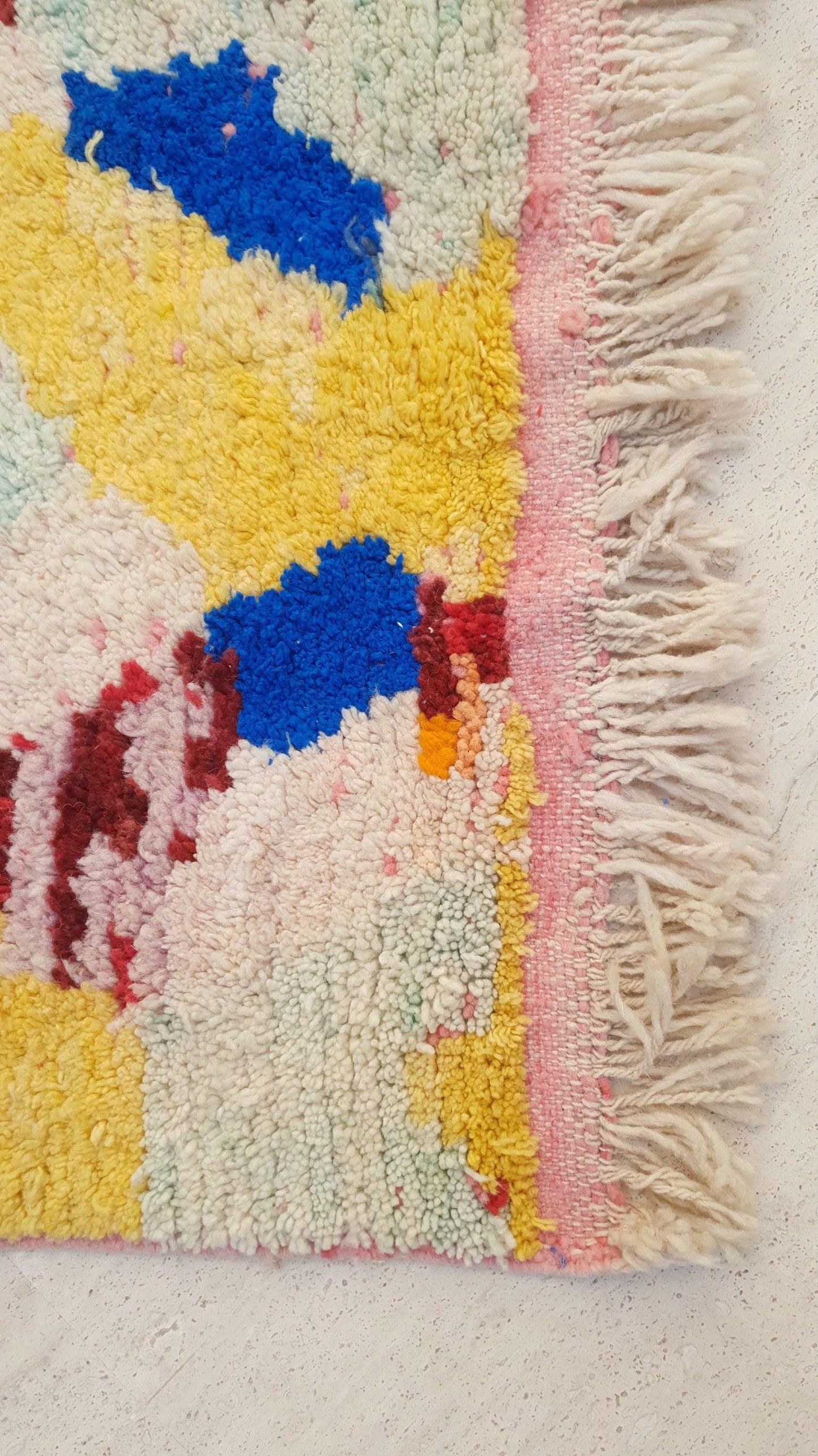 50% OFF CLOSING SALE Gorgeous Moroccan Rug 2.5x10  Unique Boujaad runner rug, Colorful Artistic rug, Abstract Wool Hallway rug