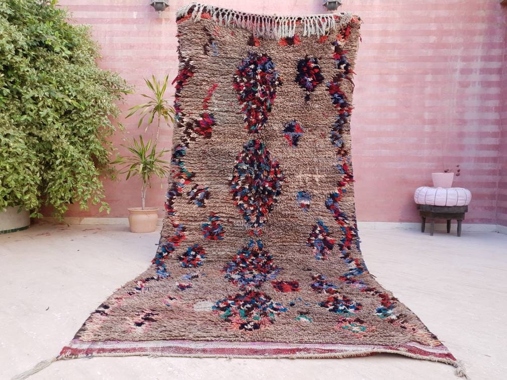 50% OFF CLOSING SALE Vintage Moroccan Rug 4.8x10.3 Gorgeous trubal rug, wool berber rug, boujad rug handmade rug living room berber rug