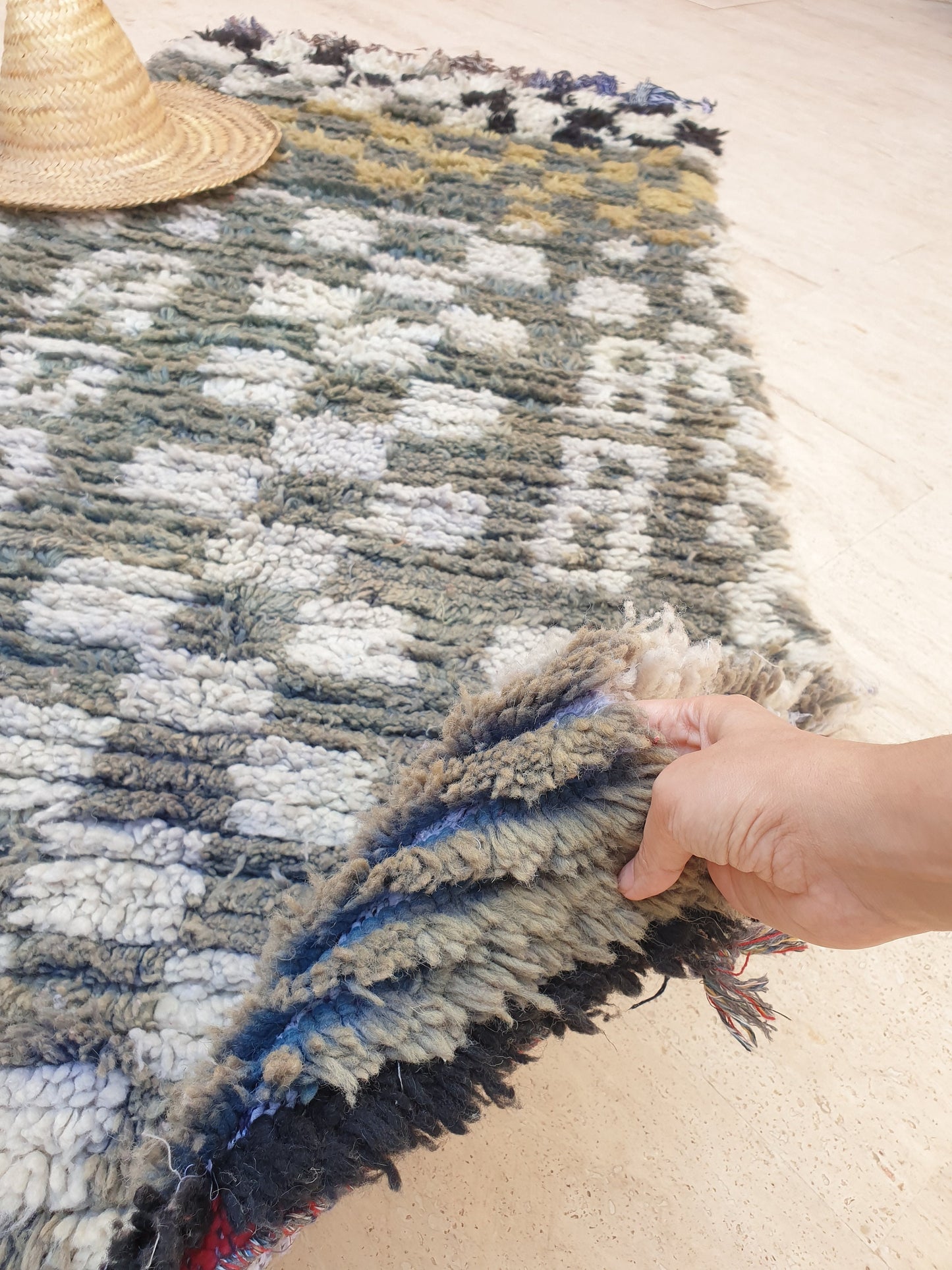50% OFF CLEARANCE SALE Vintage Moroccan Rug 2.7x6 gray runner rug, grey boujaad accent rug bedroom rug living room rug boucherouite rug