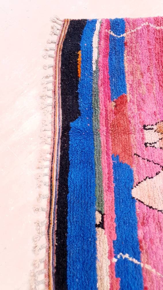 50% OFF CLOSING SALE Gorgeous Moroccan Rug "Sunset in Paradise" 5.4x8.5 Boujaad rug  bedroom rug beni ourain rug Super Pretty Colorful Rug