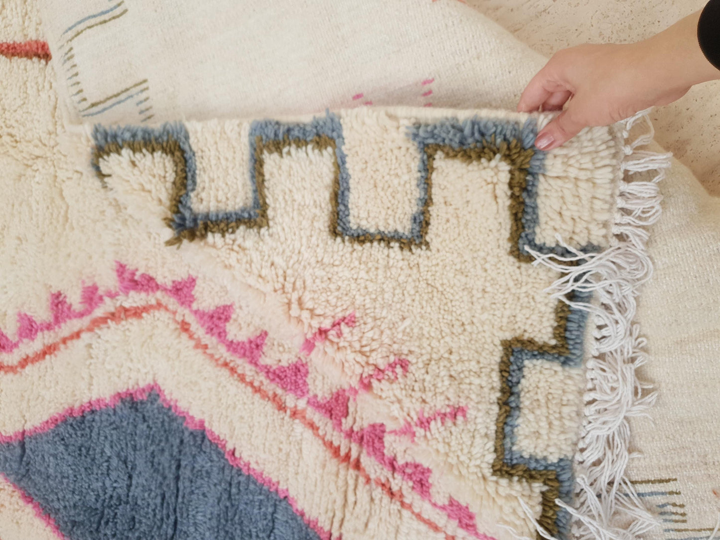 Gorgeous Moroccan Rug 8.3x10.3 Finest Soft Moroccan Rug by ME, Berber Azilal Rug, beni ourain rug, Nursery rug