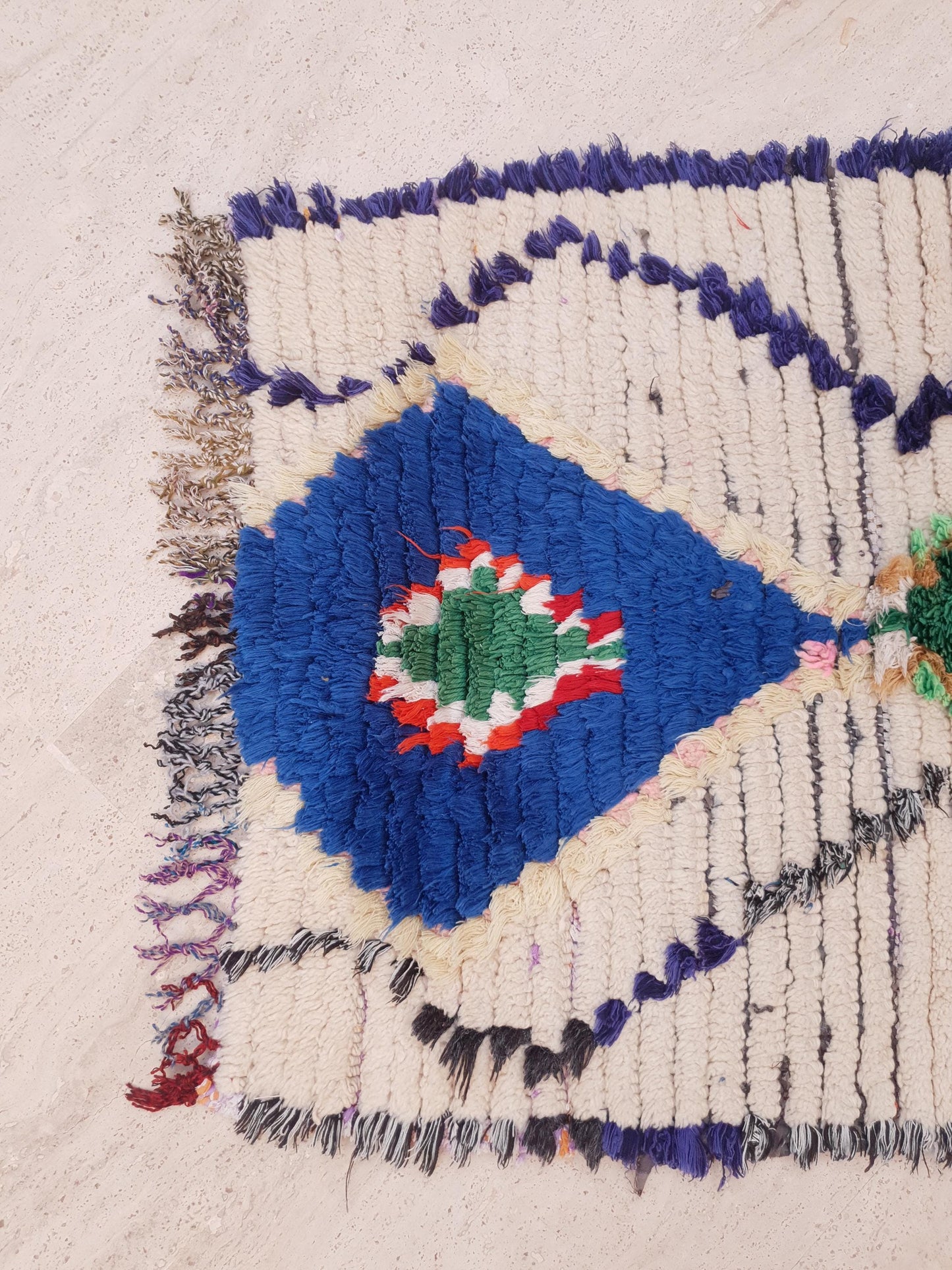 Gorgeous Vintage runner rug 2.4x5.9 beige pink abstract hallway rug, pastel muted tones kitchen rug