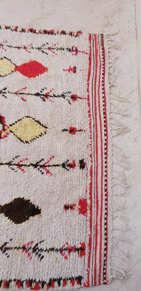 Vintage Moroccan Rug 5x11 Gorgeous Vintage Azilal Rug vintage Berber Rug, large Handmade Rug antique living room rug