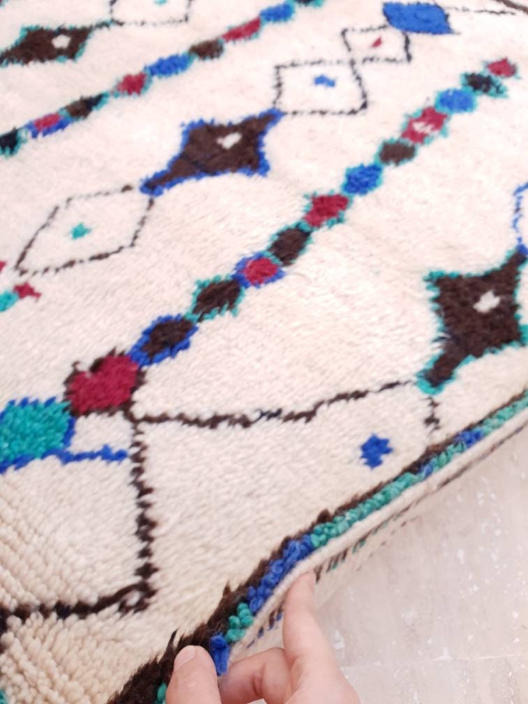 Vintage Moroccan Rug 5x10 Beni ourain rug, Berber rug, bedroom rug, beni Ourain rug, living room rug