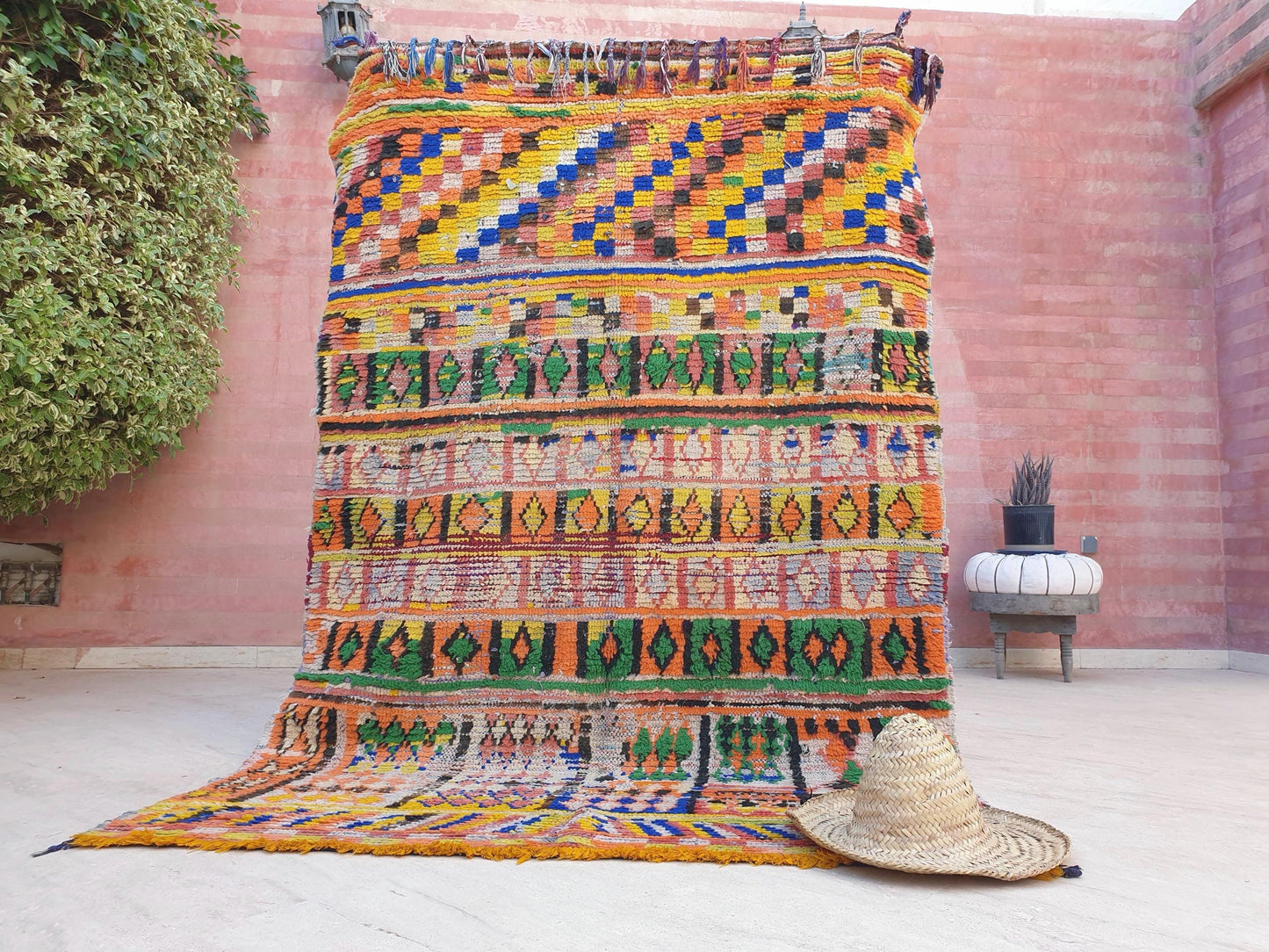 50% OFF CLOSING SALE Vintage Moroccan Rug 5x7.5 Gorgeous Midcentuy Rug | Vintage Boujaad Rug | Boujad Rug | Bedroom rug