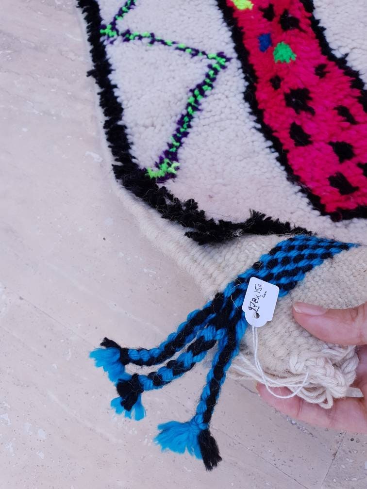 50% OFF CLOSING SALE Fine Moroccan Rug 5x9 Authentic Beni Ourain Rug, Unique Berber handmade rug  living room rug bedroom rug nursery rug