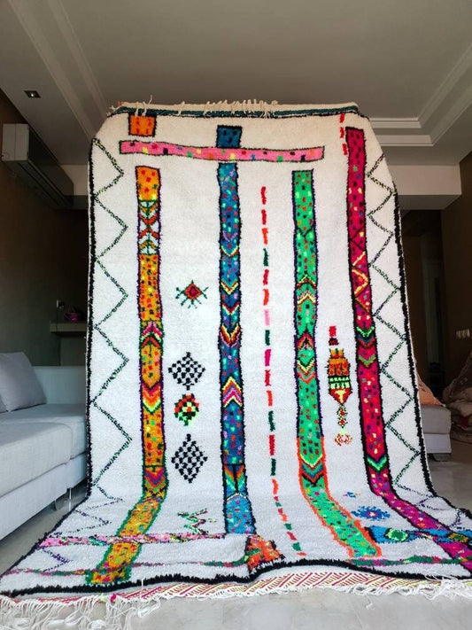 50% OFF CLOSING SALE Fine Moroccan Rug 5x9 Authentic Beni Ourain Rug, Unique Berber handmade rug  living room rug bedroom rug nursery rug