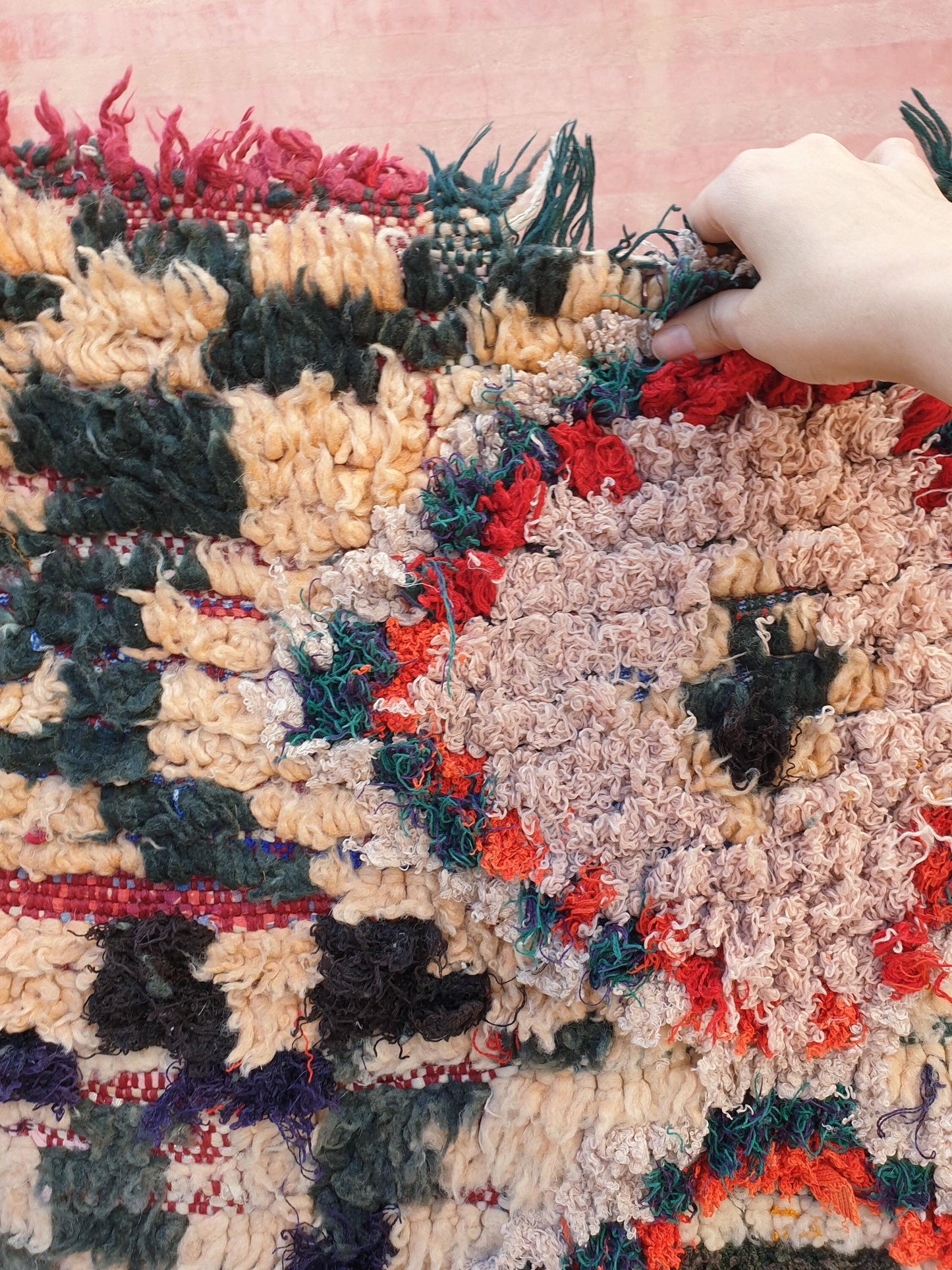 50% OFF CLOSING SALE Vintage Moroccan rug 3.8x7.6 "Sahara" Unique Boujaad Rug Collector vintage boujad rug beni ourain rug