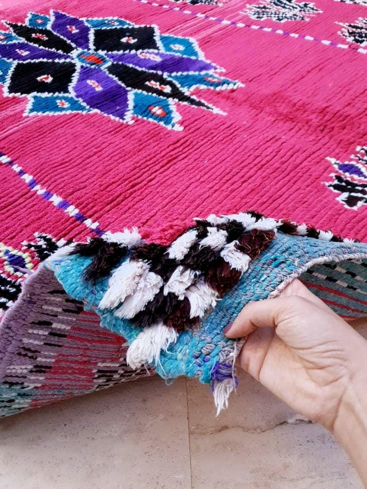 50% OFF CLOSING SALE Gorgeous Moroccan Rug, Hot Pink Berber Rug 5.9x9 Unique boujaad rug, Morrocan runner rug handmade bohemian rug