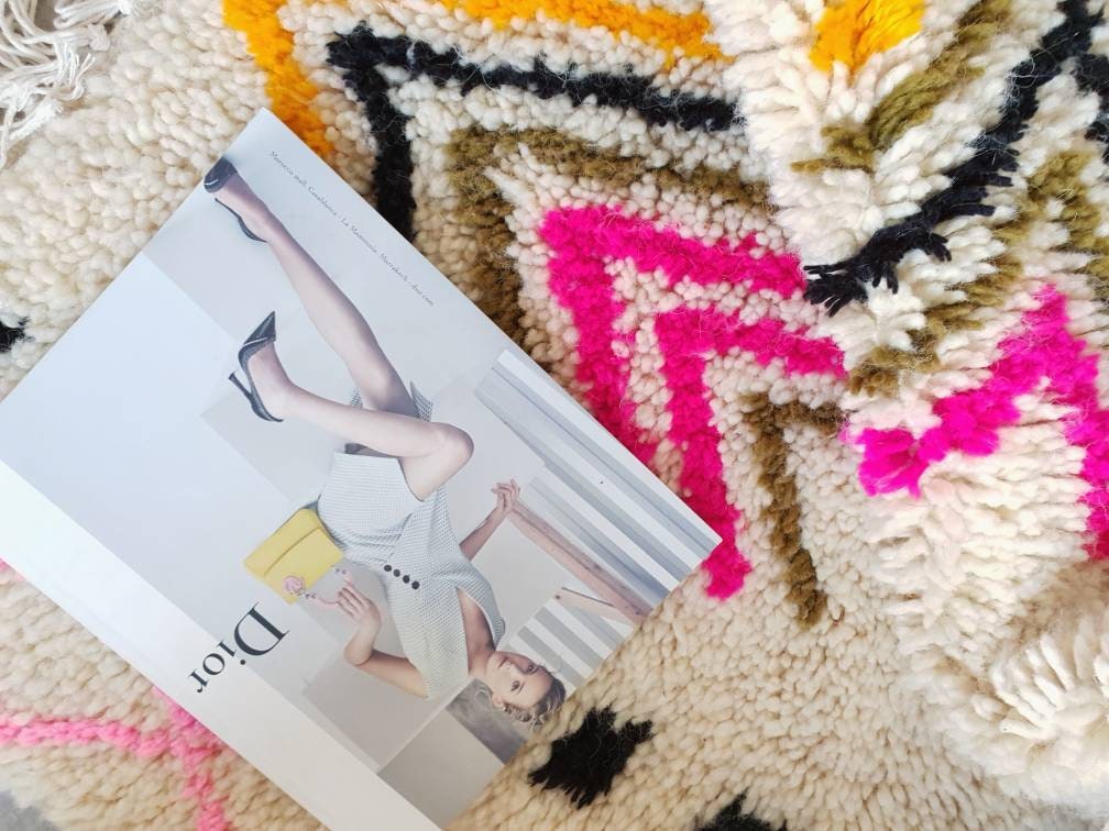 Fine Moroccan rug, 5x8 Original Artist rug BY Me, Azilal rug Designer rug Berber colorful rug morrocan rug Bedroom rug living room rug