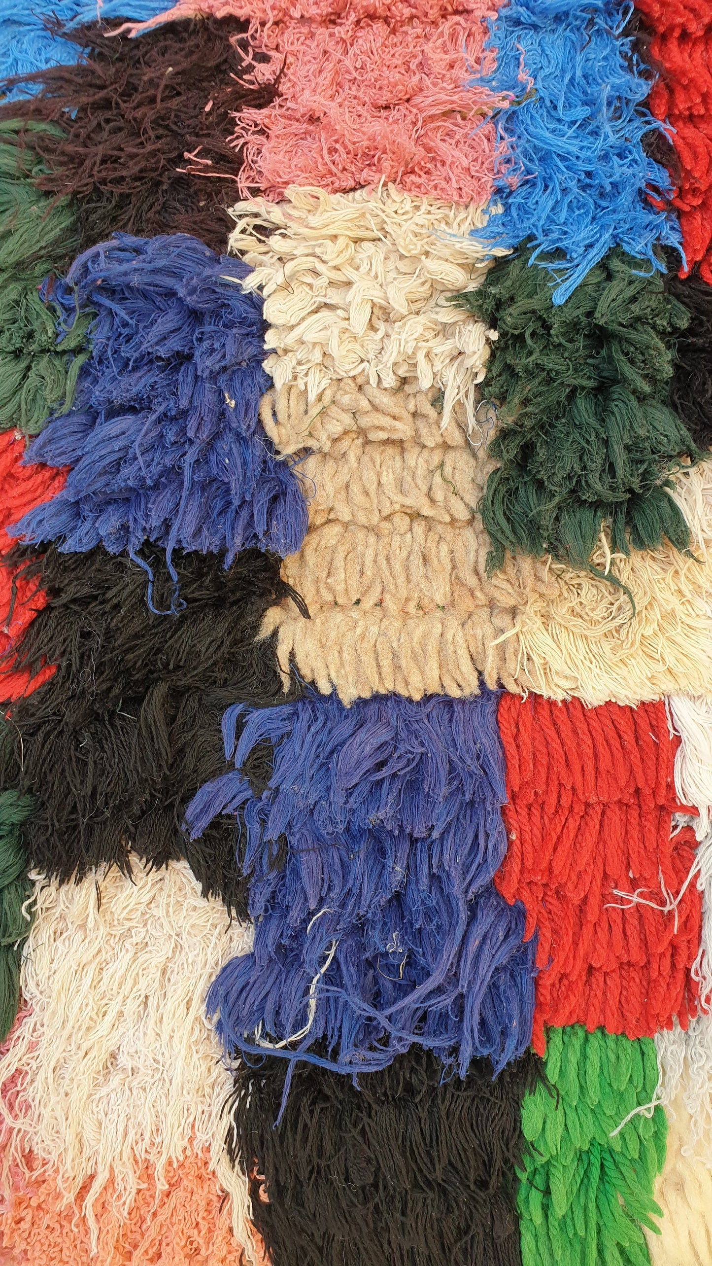 Vintage Moroccan Rug 2.5x5.4 Boucherouite Berber Rug, living room rug, rare morrocan rug bedroom rug accent rug