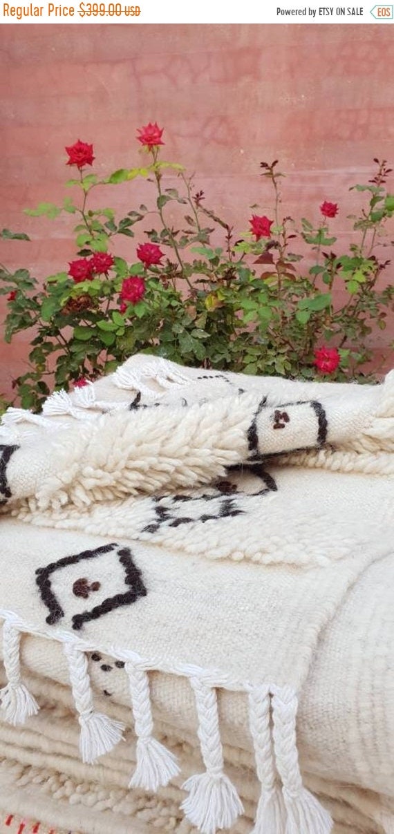 Moroccan Rug, fine unique Berber wool rug 3x5 , bedroom rug living room rug nursery rug beni ourain rug bedside rug handmade rug