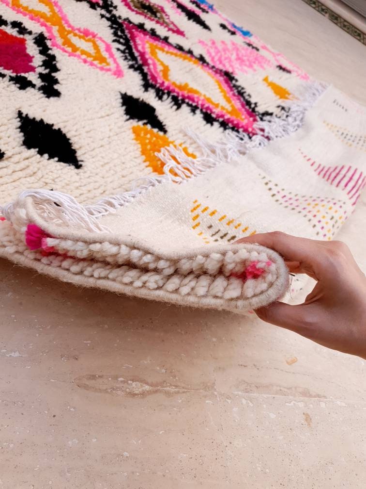 Fine Moroccan rug, Soft Original Artist rug BY ME, Azilal rug Designer rug Berber colorful rug morrocan rug Bedroom rug living room rug