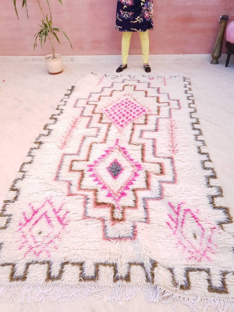 Finest Moroccan rug Azilal Rug by ME Pink rug, Pastels Designer rug Authentic High Atlas Rug bedroom rug living room rug nursery rug