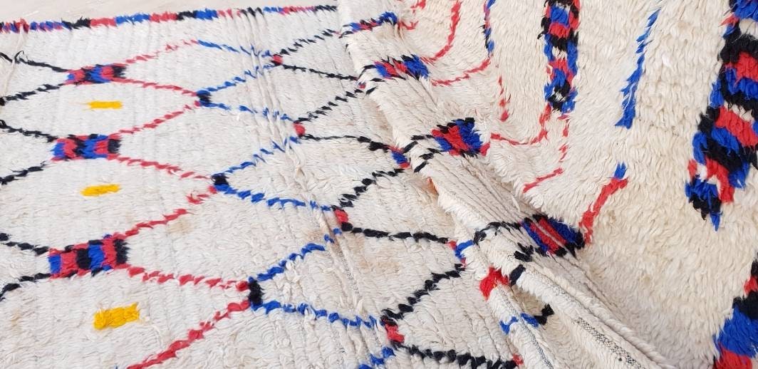 Vintage Morrocan Rug,  large Moroccan area rug, 4.25×13 ft Azilal Rug, bedroom rug, living room rug, tribal rug, boujaad rug