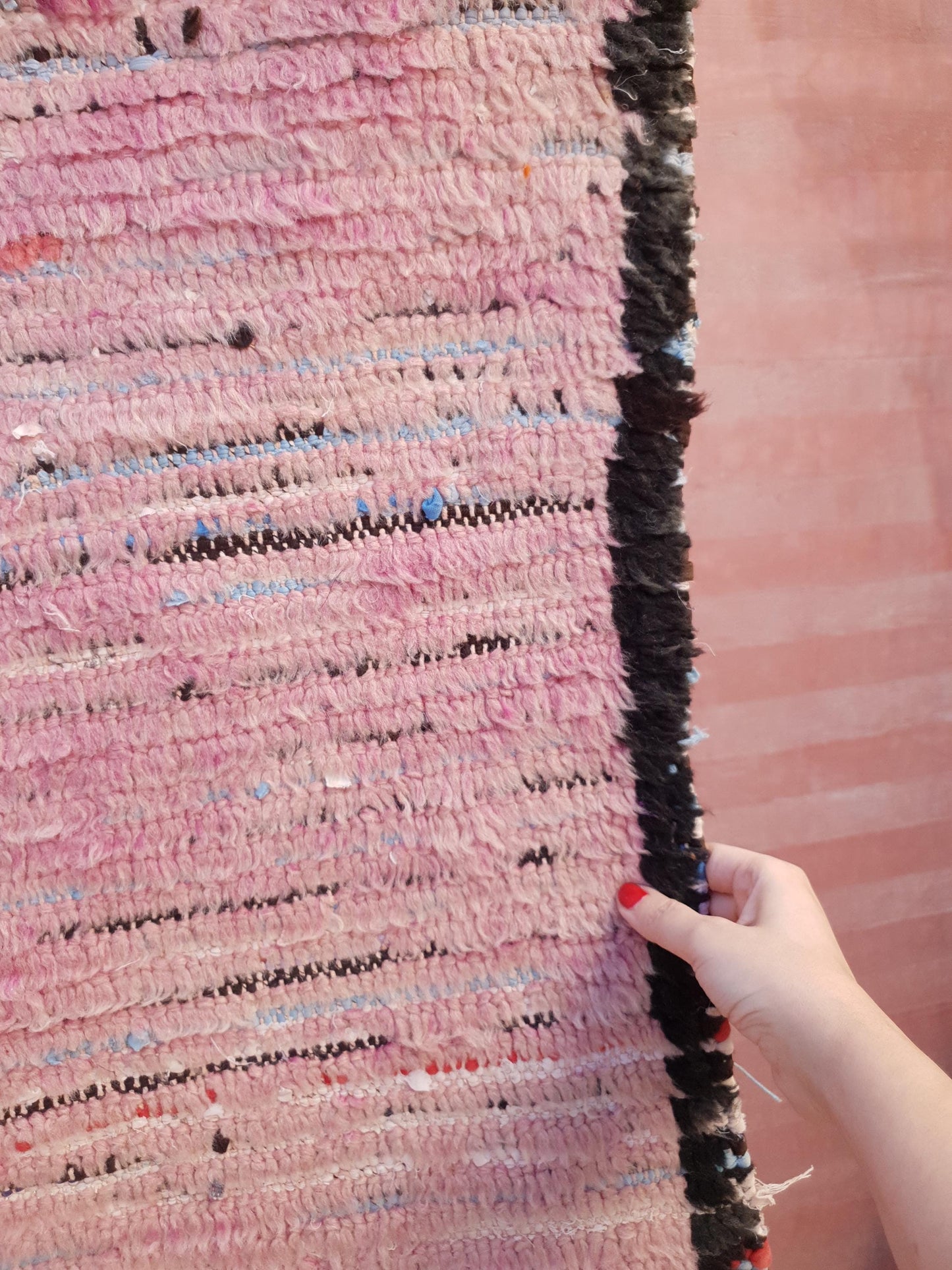 50% OFF CLOSING SALE Vintage Moroccan Runner Rug 3.2x10  Gorgeous Boujaad Rug "Purple Dream" Runner rug Blush mauve Lavender rug