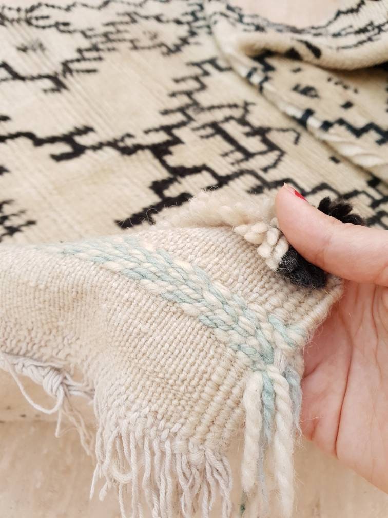 50% OFF CLEARANCE SALE Vintage Moroccan rug 4x8.5 berber Azilal rug bedroom rug living room rug geometric boujaad rug, handmade antique rug