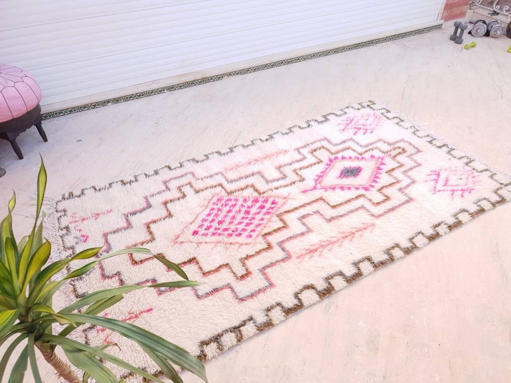 Finest Moroccan rug Azilal Rug by ME Pink rug, Pastels Designer rug Authentic High Atlas Rug bedroom rug living room rug nursery rug