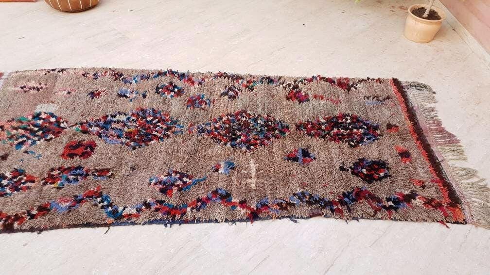 50% OFF CLOSING SALE Vintage Moroccan Rug 4.8x10.3 Gorgeous trubal rug, wool berber rug, boujad rug handmade rug living room berber rug