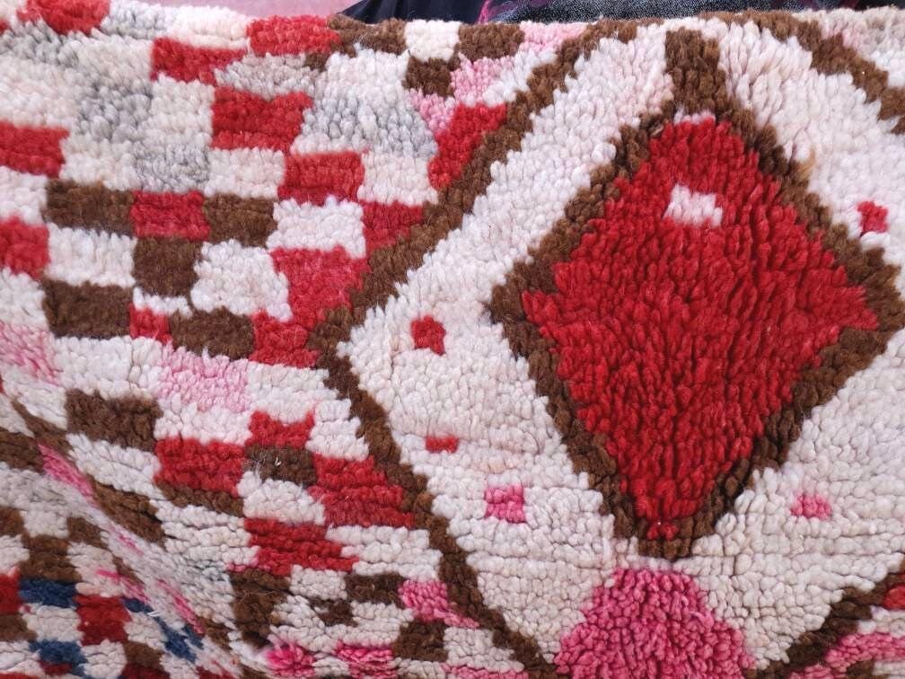 50% OFF CLOSING SALE Vintage Moroccan rug 5x8 boujaad rug gorgeous authentic Berber beige living room rug bedroom rug beni ourain rug