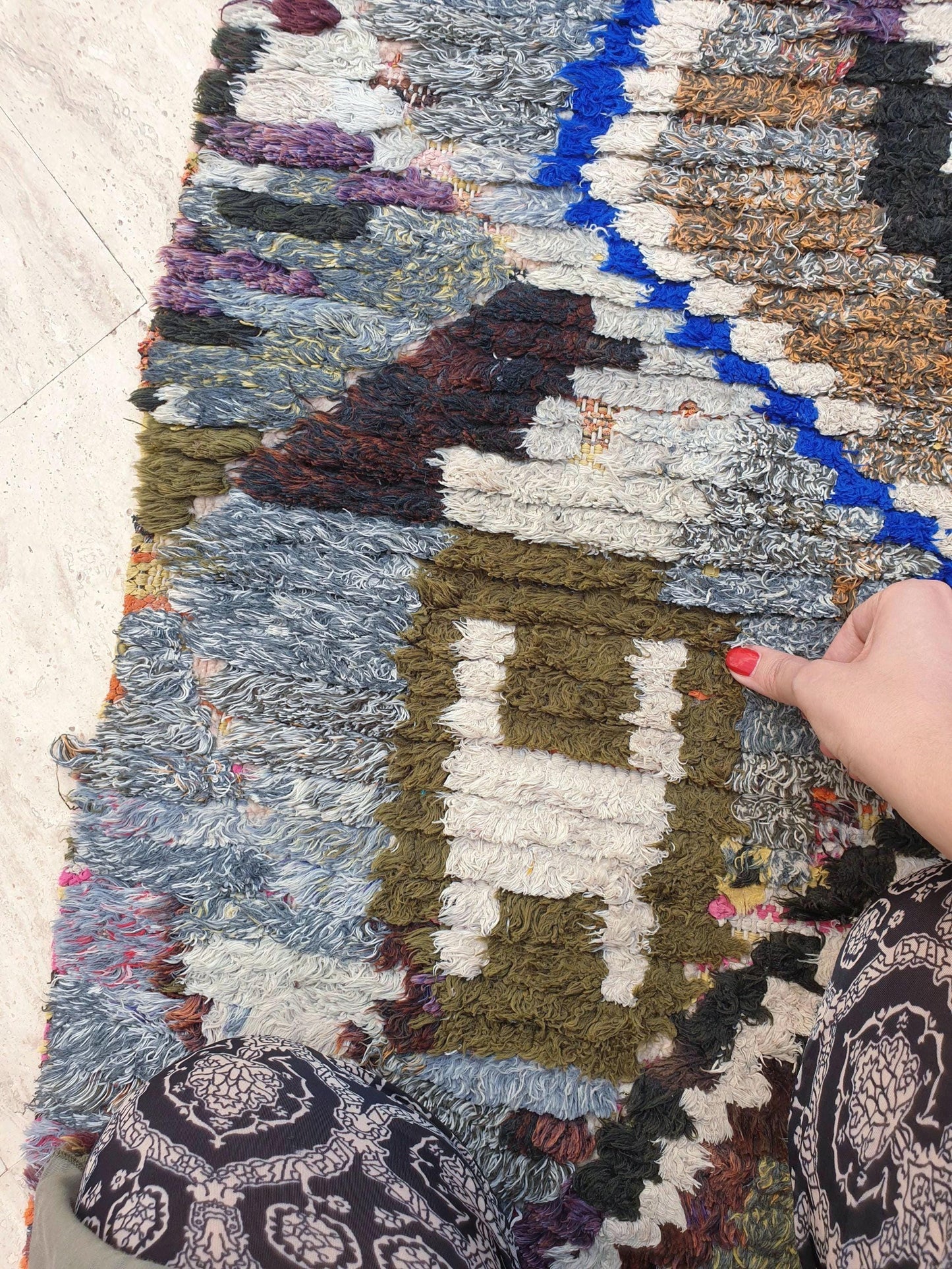 Gorgeous Moroccan Runner rug 2.5x7 unique gray purple abstract tribal rug, kitchen rug, statement hallway rug