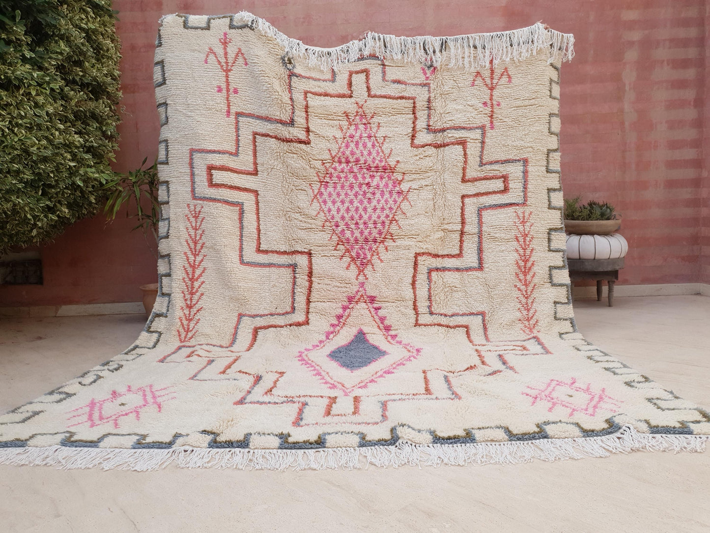 Gorgeous Moroccan Rug 8.3x10.3 Finest Soft Moroccan Rug by ME, Berber Azilal Rug, beni ourain rug, Nursery rug