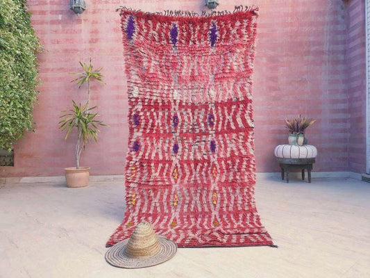 50% OFF Vintage Moroccan Rug 3.5x6.8 Gorgeous Blush Coral Pink rug  Unique Boujaad rug, Moroccan rug blush bedroom rug warm pink rug