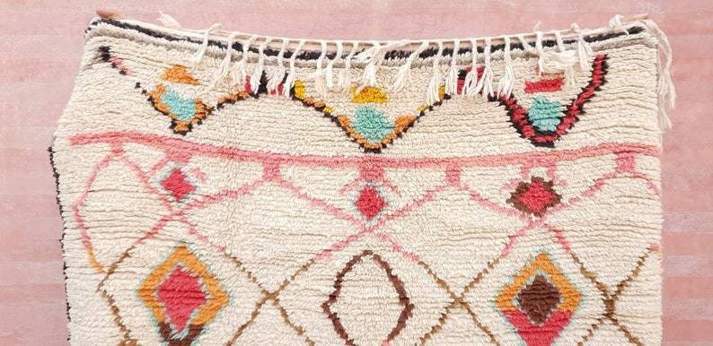 Softest Moroccan rug,Fine  Designer Azilal rug Amazing Authentic Berber morrocan rug Colorful rug bedroom rug nursery rug