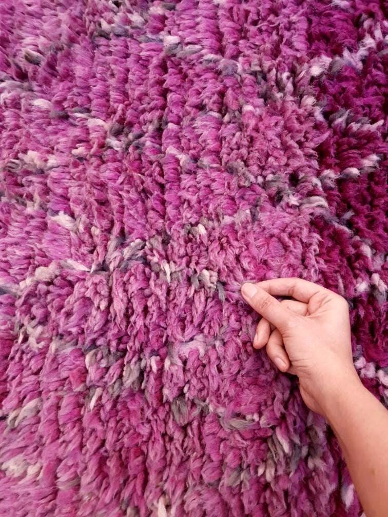 50% OFF CLOSING SALE Vintage Moroccan Rug 3.5x6.2 Gorgeous Purple Boujaad rug, Tribal rug, Unique rug,  purple wool rug boujaad Wool rug