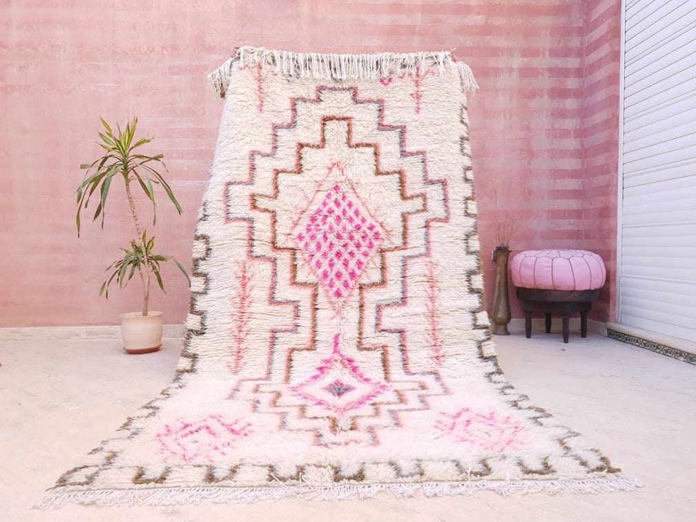 Finest Moroccan rug Azilal Rug by ME Pink rug, Pastels Designer rug Authentic High Atlas Rug bedroom rug living room rug nursery rug
