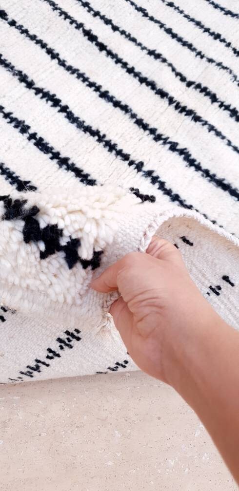 Beni Ourain rug 5x5.9 moroccan rug, soft wool rug, bedroom rug, living room rug, nursery rug, berber wool rug, morrocan bedside rug