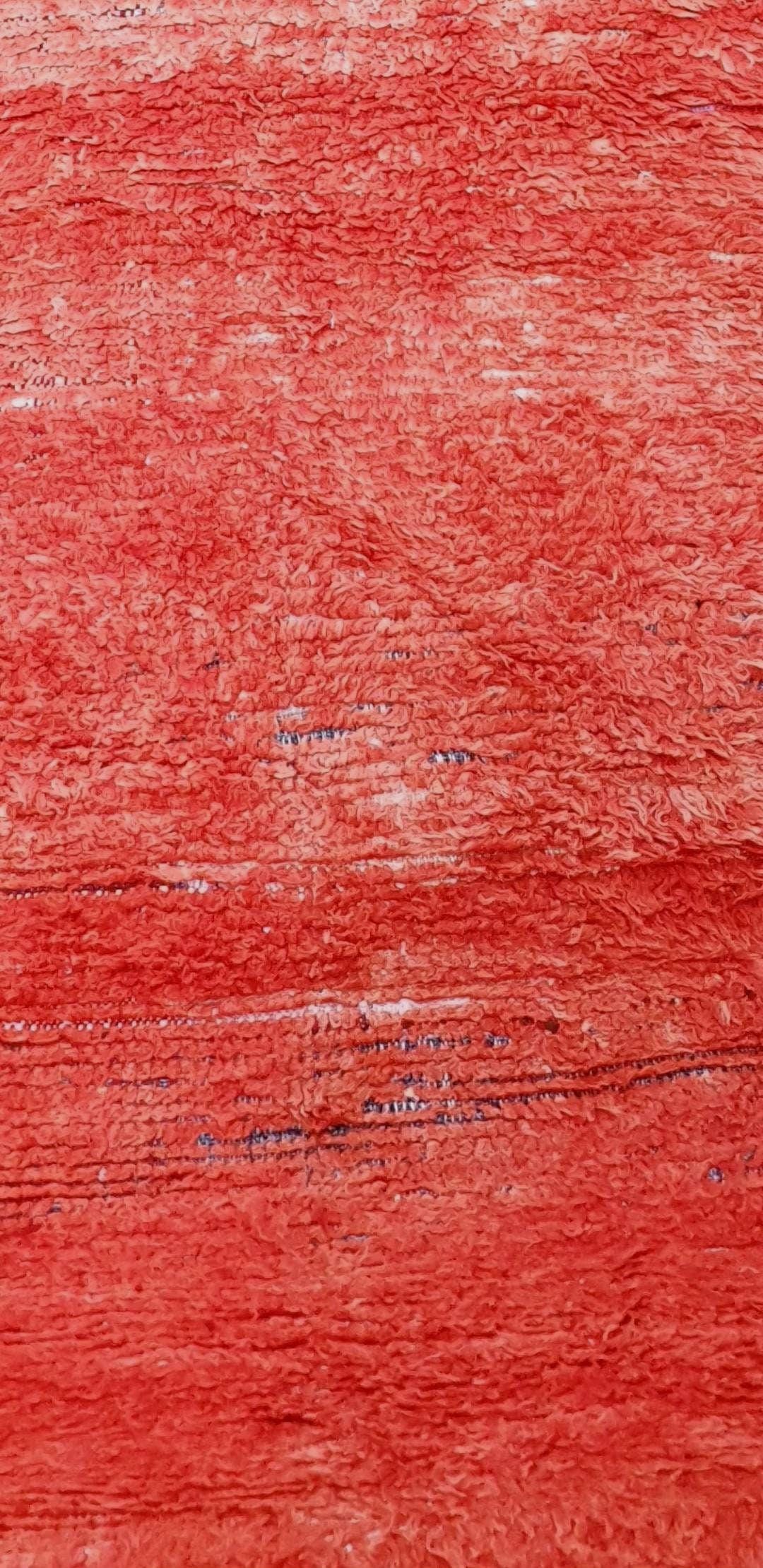 Gorgeous Boujaad runner rug, Artistic Hallway rug, Orange runner rug Authentic Beni mguild rug