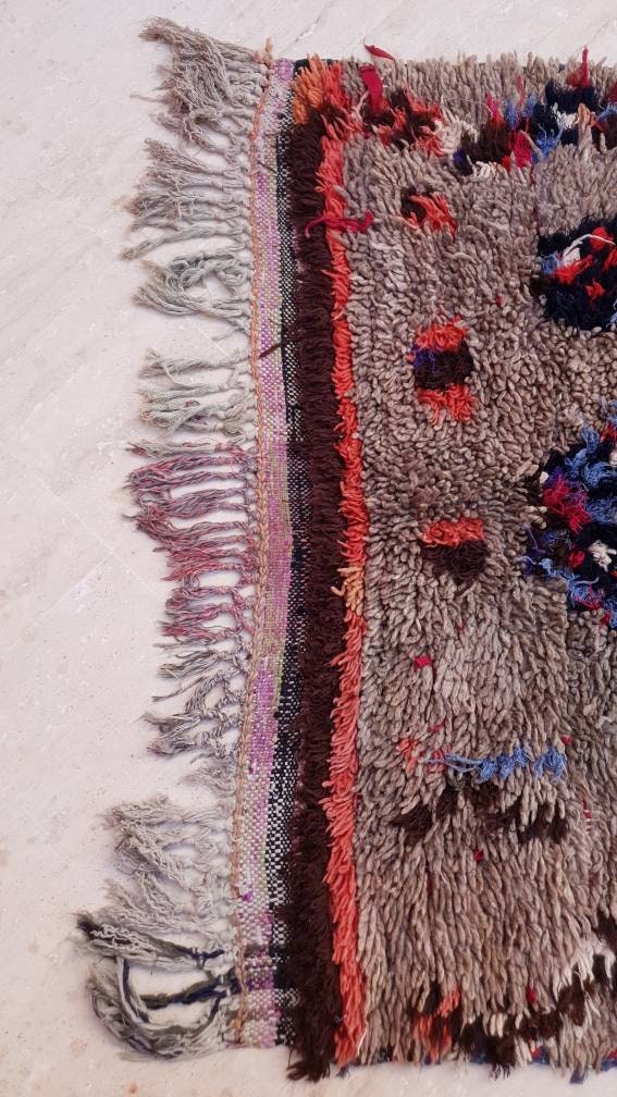 50% OFF CLOSING SALE Vintage Moroccan Rug 4.8x10.3 Gorgeous trubal rug, wool berber rug, boujad rug handmade rug living room berber rug
