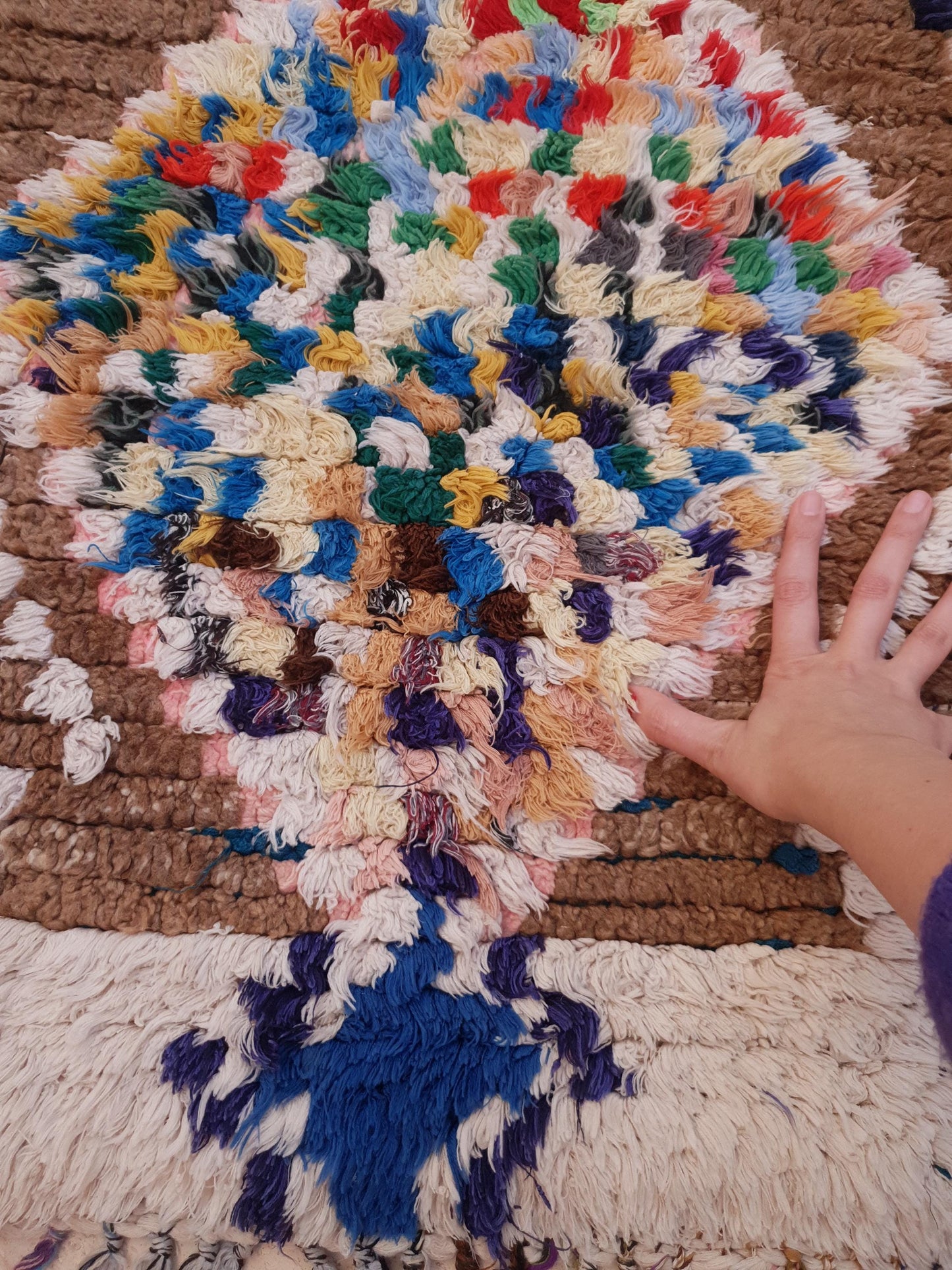 Gorgeous Vintage runner rug 2.4x5.9 beige pink abstract hallway rug, pastel muted tones kitchen rug