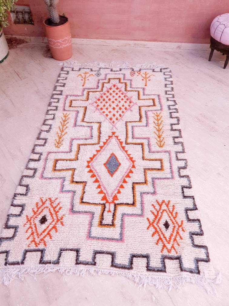 Fine Moroccan rug, Original Artist rug by ME Azilal rug Zayania designer rug berber colorful rug  bedroom rug living room rug