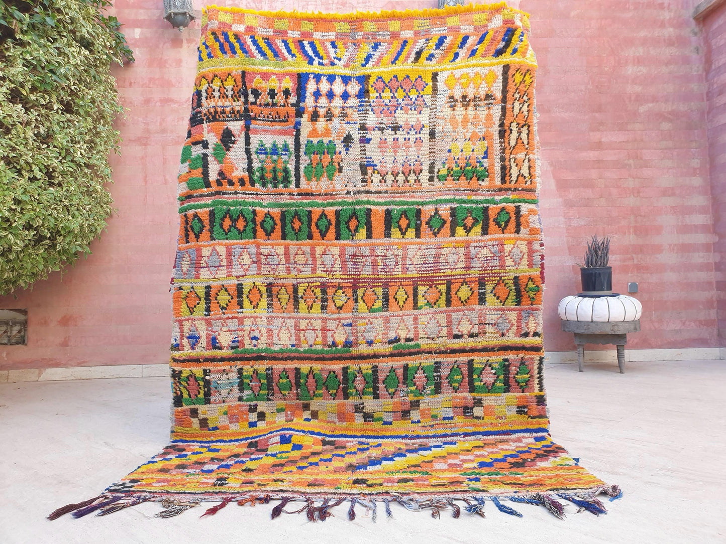 50% OFF CLOSING SALE Vintage Moroccan Rug 5x7.5 Gorgeous Midcentuy Rug | Vintage Boujaad Rug | Boujad Rug | Bedroom rug