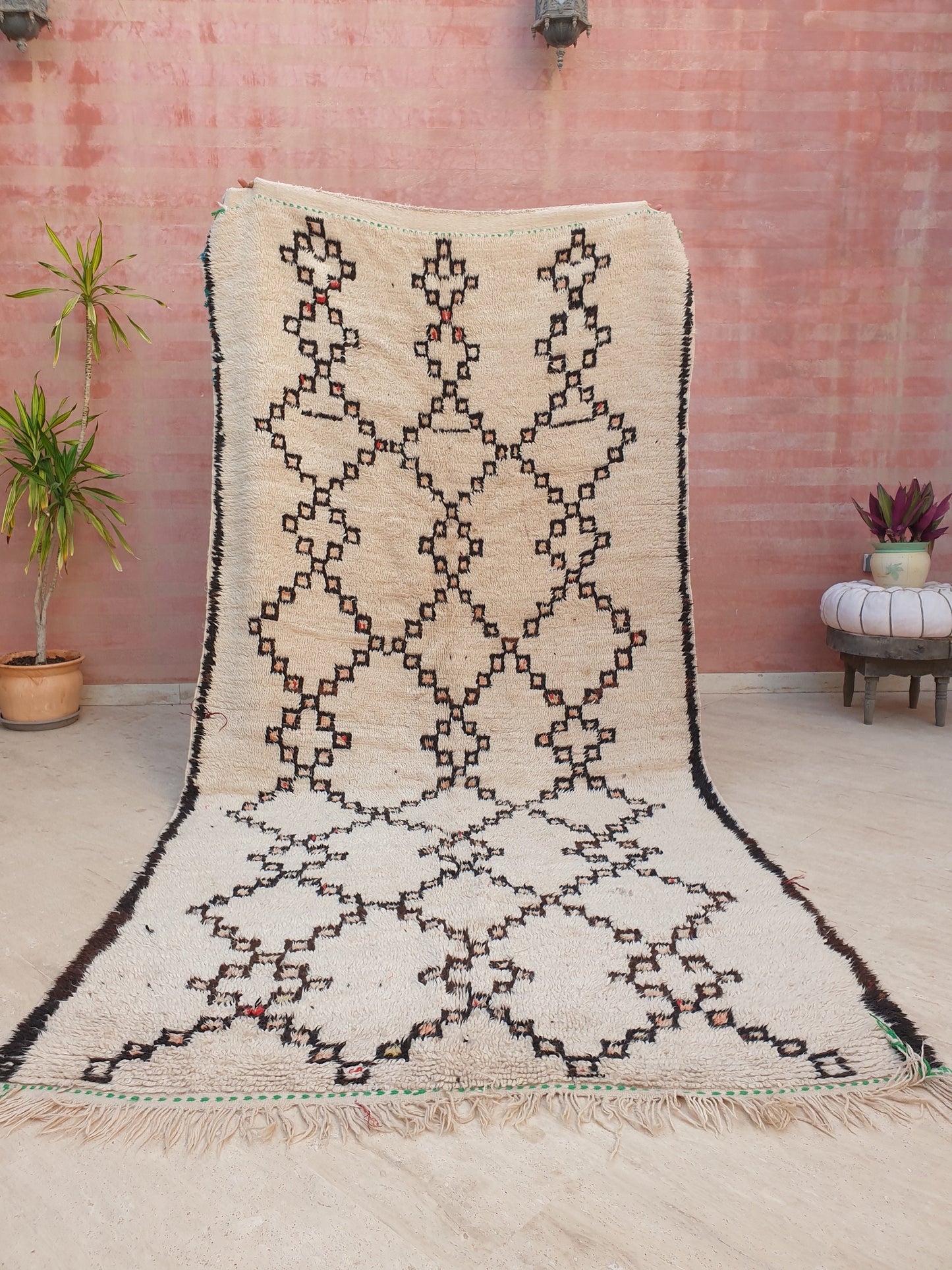 50% OFF CLOSING SALE Vintage Moroccan Rug 5x10.5 Vintage Azilal Rug, Beige Boujaad Rug, Large moroccan rug, berber antique rug