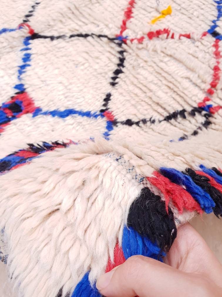 Vintage Morrocan Rug,  large Moroccan area rug, 4.25×13 ft Azilal Rug, bedroom rug, living room rug, tribal rug, boujaad rug