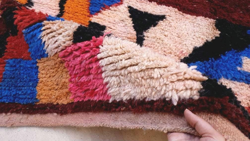 50% OFF CLOSING SALE Gorgeous Moroccan Rug "Refuge" 5.7x8.4 Boujaad rug  Handmade Berber Rug, beni ourain rug Super Pretty Wool rug