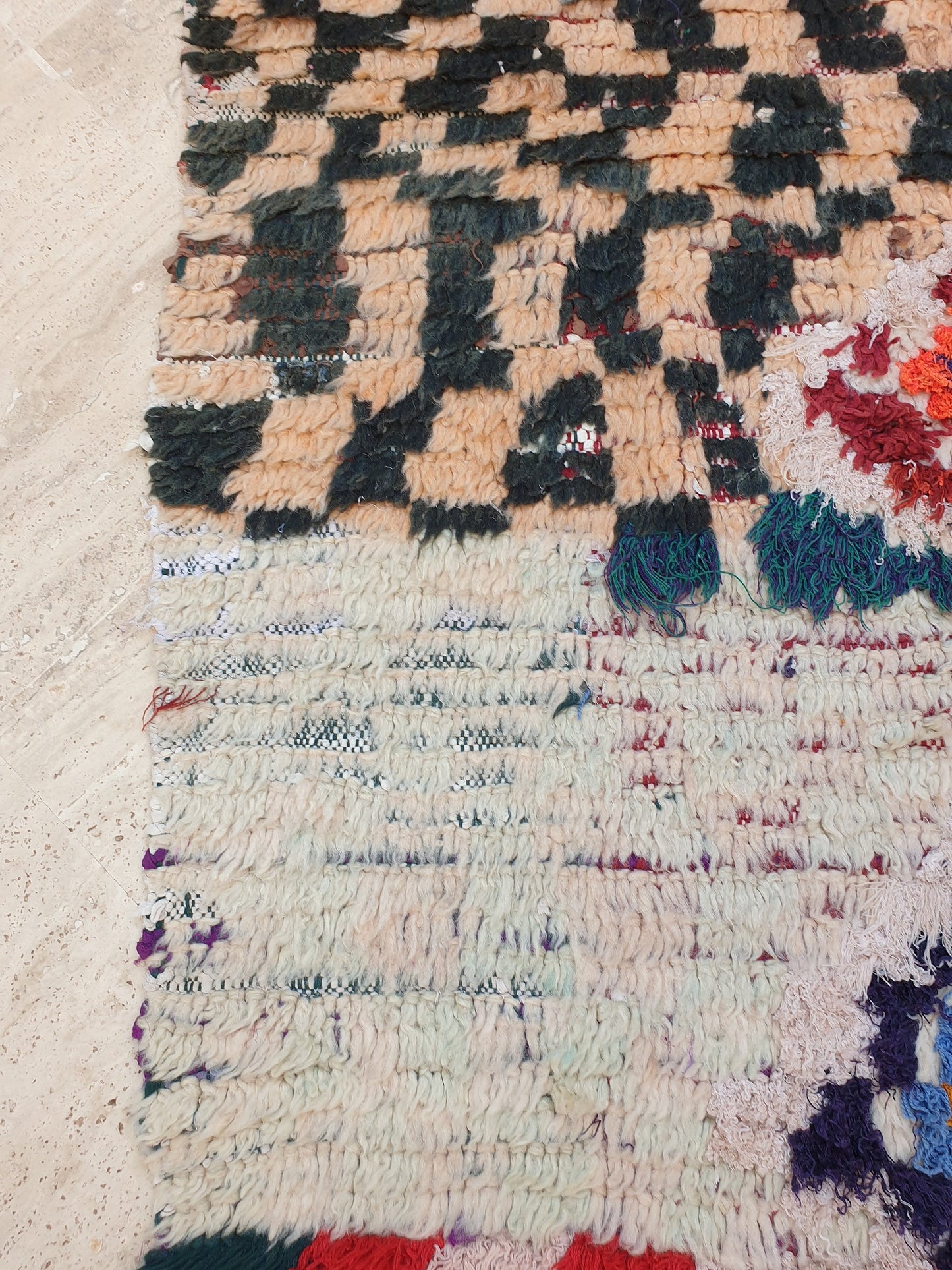 50% OFF CLOSING SALE Vintage Moroccan rug 3.8x7.6 "Sahara" Unique Boujaad Rug Collector vintage boujad rug beni ourain rug