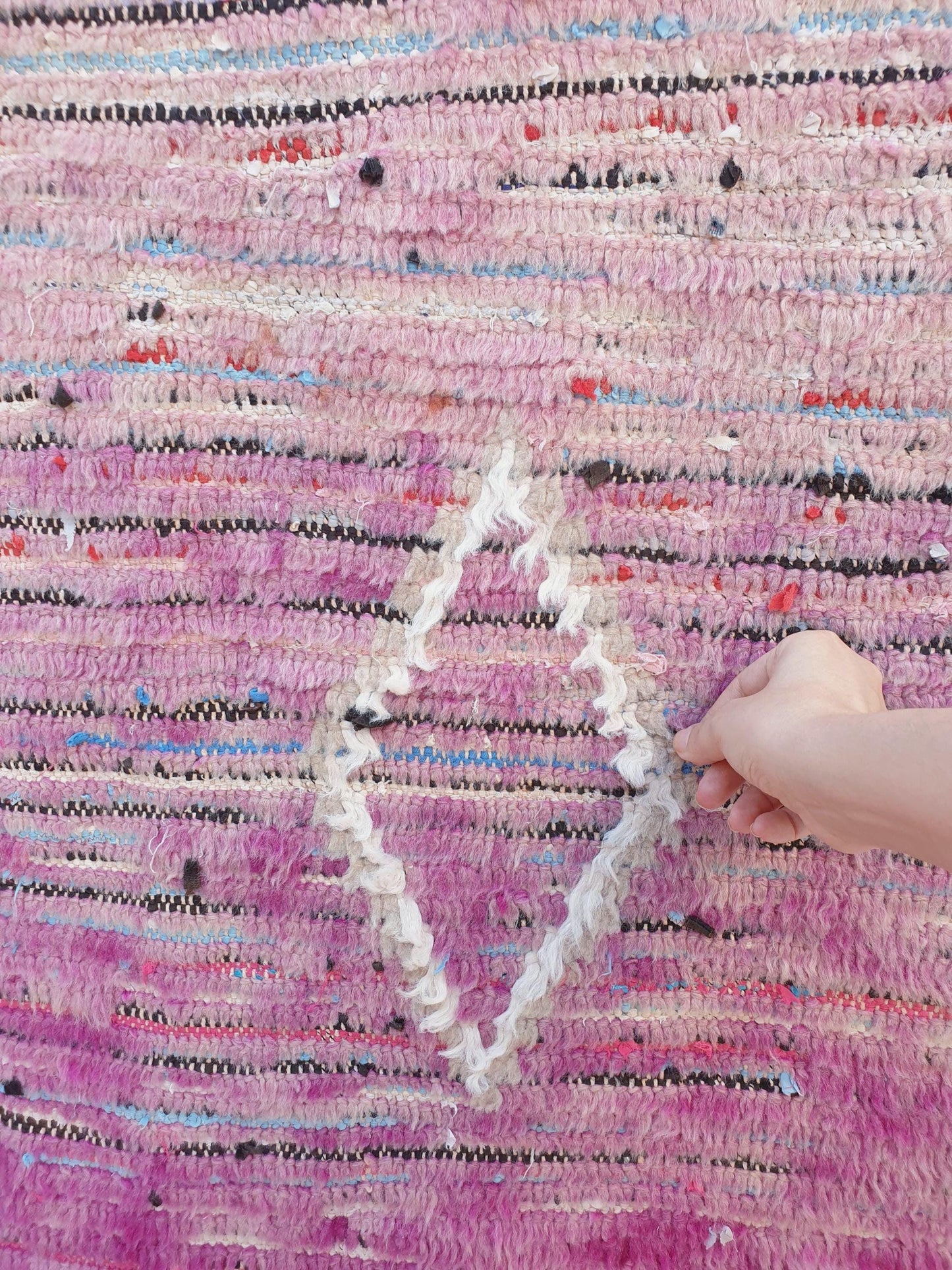 50% OFF CLOSING SALE Vintage Moroccan Runner Rug 3.2x10  Gorgeous Boujaad Rug "Purple Dream" Runner rug Blush mauve Lavender rug