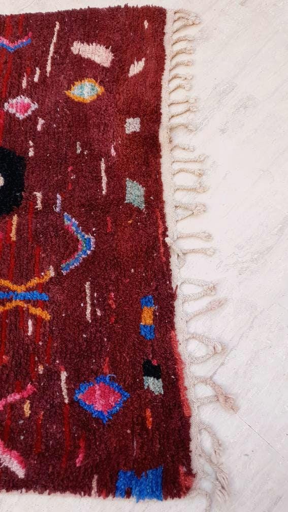 50% OFF CLOSING SALE Gorgeous Moroccan Rug "Refuge" 5.7x8.4 Boujaad rug  Handmade Berber Rug, beni ourain rug Super Pretty Wool rug