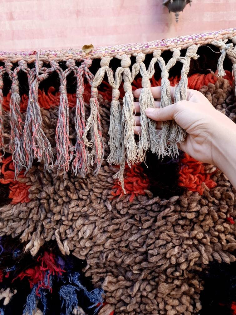 50% OFF CLOSING SALE Vintage Moroccan Rug 4.8x10.3 Gorgeous trubal rug, wool berber rug, boujad rug handmade rug living room berber rug