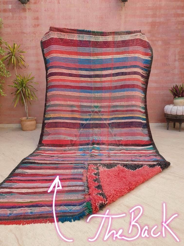 Vintage Moroccan Rug 5.6x10.5 Stunning Red boujaad rug boujad rug unique rug living room rug