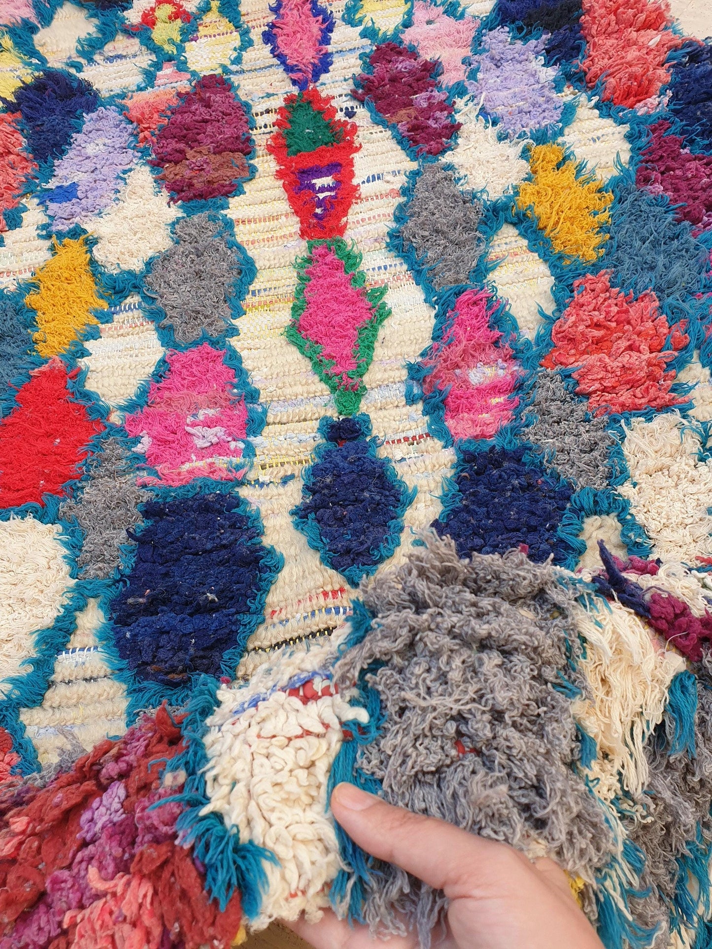 50% OFF CLOSING SALE Vintage Moroccan Rug 3x5.7 Gorgeous Vintage Boujaad Rug | Wool Berber Azilal Rug | Rare Tribal rug | accent rug