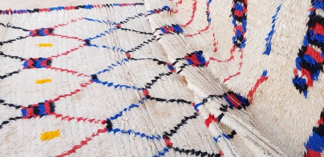 Vintage Morrocan Rug,  large Moroccan area rug, 4.25×13 ft Azilal Rug, bedroom rug, living room rug, tribal rug, boujaad rug