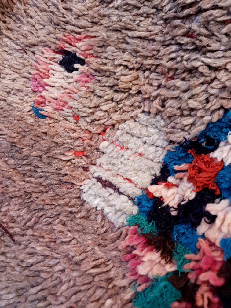 50% OFF CLOSING SALE Vintage Moroccan Rug 4.8x10.3 Gorgeous trubal rug, wool berber rug, boujad rug handmade rug living room berber rug