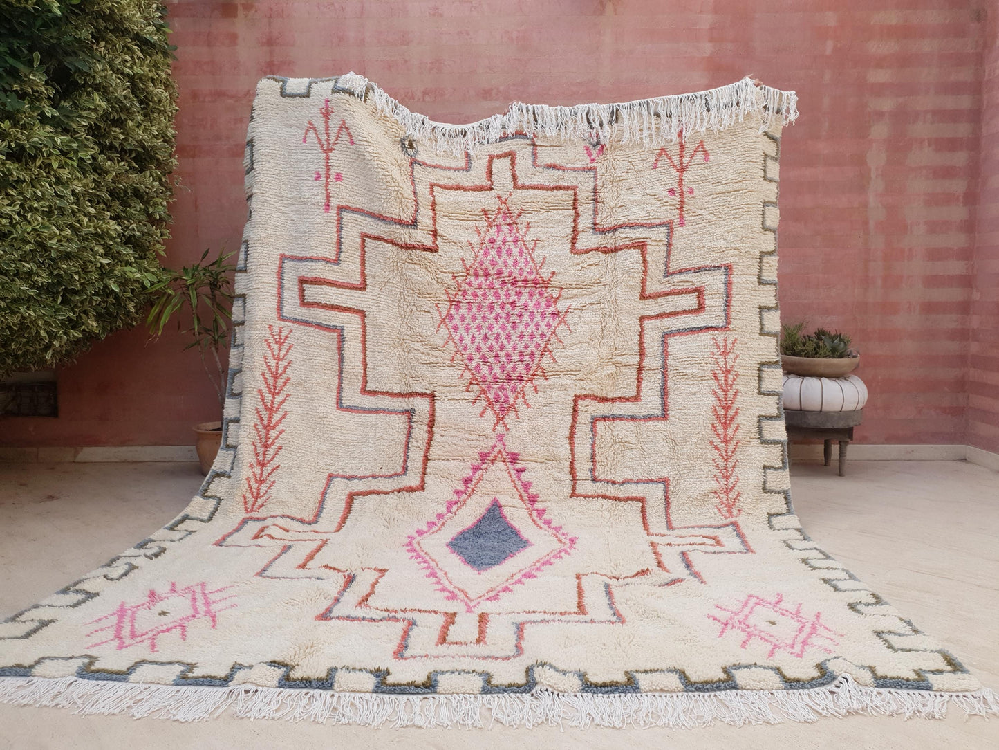 Gorgeous Moroccan Rug 8.3x10.3 Finest Soft Moroccan Rug by ME, Berber Azilal Rug, beni ourain rug, Nursery rug