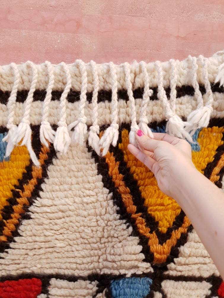 50% OFF CLOSING SALE Finest Moroccan Rug, Soft Designer by Me 6.3x9.2 Berber Azilal Rug, beni ourain rug, Nursery rug bedroom rug