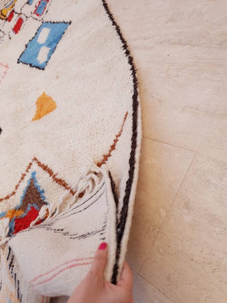 50% OFF CLOSING SALE Finest Moroccan Rug, Soft Designer by Me 6.3x9.2 Berber Azilal Rug, beni ourain rug, Nursery rug bedroom rug